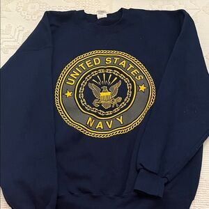 Soffe Navy Blue United States Navy Crewneck Sweater